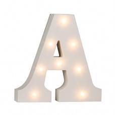Letras em madeira com luz LED