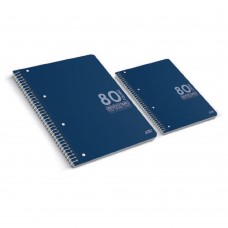 Caderno espiral A4 e B5 de capa flexível