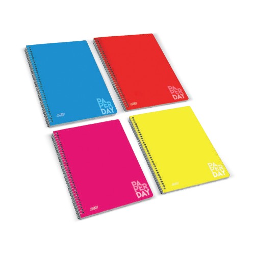 Caderno espiral A4 e B5, capa de cartolina flexível Caderno espiral A4 e B5, capa de cartolina flexível