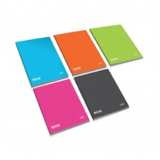 Caderno A4 agrafado com capa resistente em PP