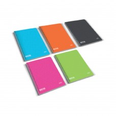 Caderno espiral A4 de capa flexível