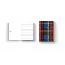 Caderno A5 agrafado com capa padrão escocês Caderno A5 agrafado com capa padrão escocês