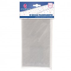 Blister com 30 saquinhos transparentes 25x12cm