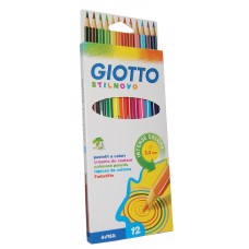 Caixa com 12 lápis de cor Giotto Elios