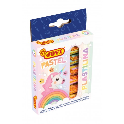 Caixa de Plasticina de cor pastel, 15grs