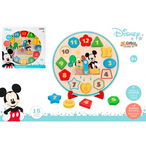 Relógio Disney Madeira